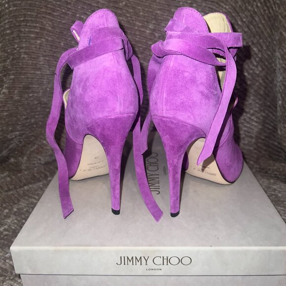 NIB - Jimmy Choo Marina Bootie with Straps in Boho Pink (Size EU 39/ US 9) - Picture 5 of 9